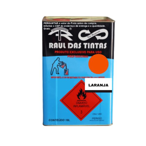 LARANJA TINTA ESMALTE RECUPERADA RAUL 18 L.