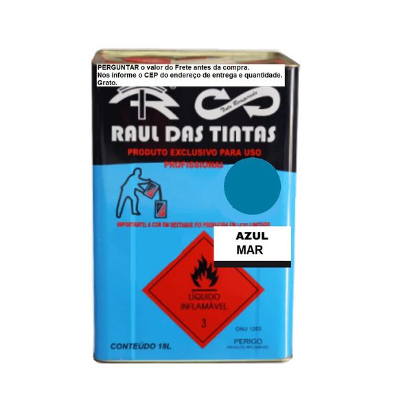 AZUL FRANÇA TINTA ESMALTE RECUPERADA 18 L.