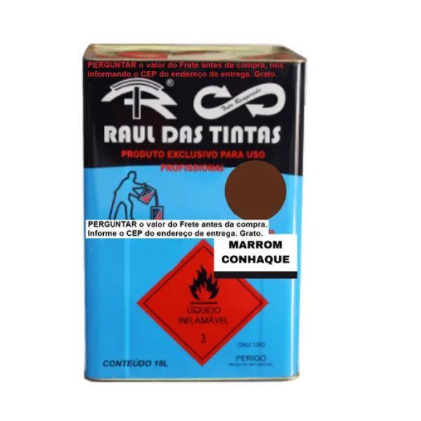 MARROM CONHAQUE TINTA ESMALTE RECUPERADA RAUL 18 L.