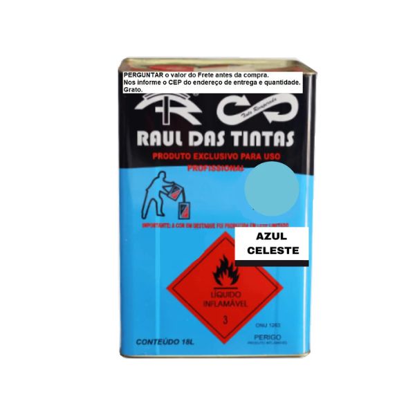 AZUL CELESTE TINTA ESMALTE RECUPERADA RAUL 18 L.