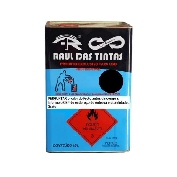 PRETO TINTA ESMALTE RECUPERADA 18 L.