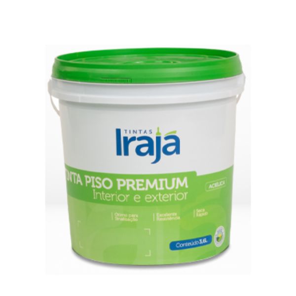 TINTA PISO PREMIUM 3,6L.IRAJA (VÁRIAS CORES )