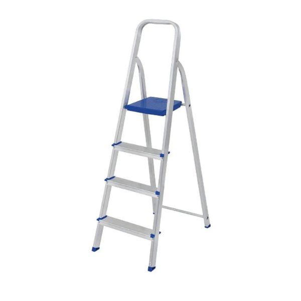 ESCADA DE ALUMÍNIO TESOURA REAL 4 DEGRAUS