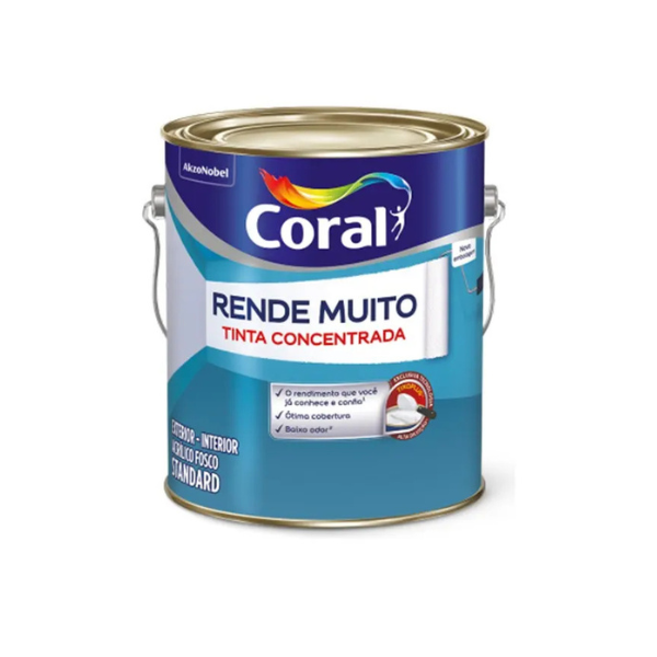 Tinta Acrílica Rende Muito Coral 3,6L